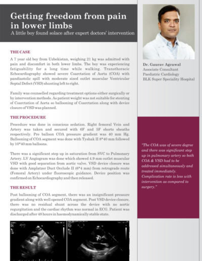 Getting freedom from pain in lower limbs - Dr. Gaurav Agrawal article